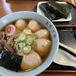 ゑちごや - チャーシュー麺with磯辺巻き