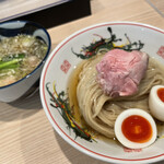 水原製麺 - 全部入り 鰹昆布水つけ麺 1340円