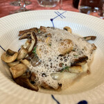 キノシタ - メニューB6,600円、アマダイのポワレ マッシュルームのソース