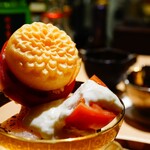 蓬左茶寮 - 西尾市加藤農園・きわめトマトのパフェ