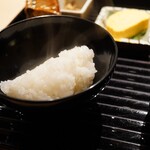 蓬左茶寮 - ご飯セット 名古屋巻き玉子、なめ茸、あおさ海苔、ちりめん山椒