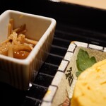 蓬左茶寮 - ご飯セット 名古屋巻き玉子、なめ茸、あおさ海苔、ちりめん山椒