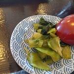 肉そば処 伍らい光 - 漬物（青菜漬）