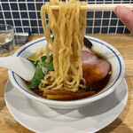 手打式超多加水麺 ののくら - 中華そば 醤油 1,100円+ワンタン(ハーフ)150円