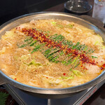 Gyu Umotsu Nabe Semmon Ten Nabe Hide - 牛もつ鍋 みそ 1人前1900円