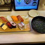 回転寿司みさき - ランチセットしおかぜ950円（税込）