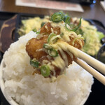 わ楽 - ガーリック照り焼きチキン　オンザライス  