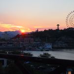 界 遠州 - 窓の外の夕景