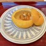 松川 - 虎河豚の白子と雲丹の柚子釜