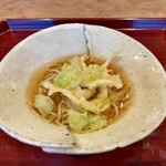 松川 - 冷やしの自家製蕎麦 白魚と蕗の薹の天ぷら