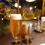 洋食 つばき - プレモル生・つばき花茶