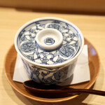 鮨 十兵衛 - 白子と岩海苔の茶碗蒸し