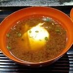 鮨旬美西川 - 玉子のお味噌汁