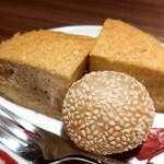 Ino Cantonese 日本橋 たかせ - 蒸カステラとごま団子