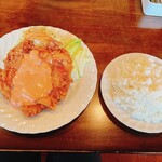 鳥心 - チキンナンバン定食 ご飯中盛 税込1100円