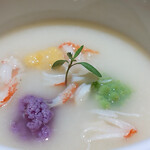 Ino Cantonese 日本橋 たかせ - 美麗蟹肉菜花羹 蟹肉入りカリフラワーのスープ