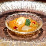 Ino Cantonese 日本橋 たかせ - 雪蛤繽紛金柑紅柿泥 柿のピューレ 季節のシトラスフルーツと美容コラーゲン‘雪蛤とともに