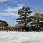 Kenroku En Chaya Kenjou Tei - 雪ある風にローアングルで撮ってみた。