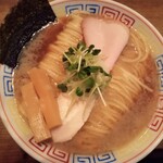 人力俥 - 背脂煮干そば（大盛）