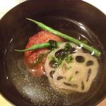 くろぎ - 雲丹入りの蓮根饅頭のお椀