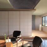 厳島いろは - 浴室の目隠しは障子、ぐるりと囲めます