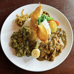 ビストロラウンジはやぶさ - 料理写真:スリランカカリープレート(チキン)