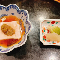 懐石料理 はし本 - 浅漬けザーサイと前菜