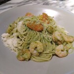 俺のフレンチ・イタリアン - 小海老のパスタ 〜シチリア風ジェノベーゼ〜