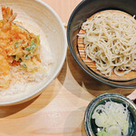 Sobakiri Miyota - 野菜天丼とざる蕎麦セット　946円