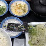 松屋 - 『ソーセージエッグ定食〈納豆〉』¥420