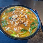 やまびこ弁天 - 牛すじカレーうどん（大盛）