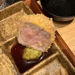 とんかつ けい太 - ワサビ醤油最高です(● ˃̶͈̀ロ˂̶͈́)੭ꠥ⁾⁾