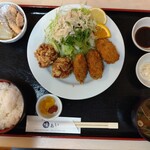 味あい - カキ唐定食1210円