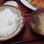 白樺食堂 - ご飯と味噌汁
