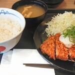 Matsunoya - おろしポン酢ロースかつ定食 ¥690