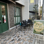 ウェア イズ ア ドッグ? - 日当たりがないテラス席ｗ