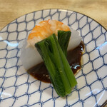 山海房 - メニュー外　茄子味噌たいらげて、お皿についた味噌を野菜で食べたいとリクエストしたらふろふき大根に仕立ててくれました。感動。