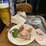 BERG - ポークアスピック￥550 エーデルピルス¥470