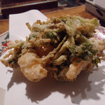 おふろ - 海老と三つ葉の唐揚げ
