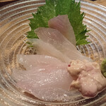 おふろ - 三重　カワハギの刺身
