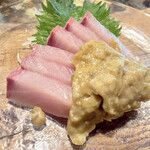 おふろ - 高知　寒ブリのにんにくぬた