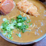 藪庵 - カツカレーそば1.5玉