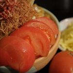 Tsukishima Monja Bontemmaru - トマトチーズもんじゃ　女性に人気のとろ～りチーズとフレッシュトマトのミックスです。ヘルシーメニューとして人気ですよ♪