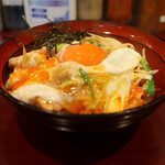 笑卵 - 極上 親子丼(ミニうどん付き 900円)