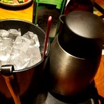 紅屋 - ボトル入れちゃいました♪
      烏龍茶と、お湯
      