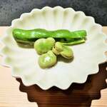 日本焼肉はせ川 別亭 - 焼き蚕豆