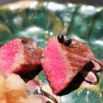 日本焼肉はせ川 別亭 - 神戸牛サーロイン　土佐備長炭焼霜仕上げ