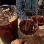 Yonchome Cafe - 【2022年12月】自家製サングリア（ピッチャー）＠2,000円で、今宵も乾杯(^^)/