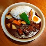 ジョーズバー - 2023年2月12日(日) 柔らかﾋﾞｰﾌの黒ｶﾚｰ1,000円(ﾗｲｽ大盛+100円)