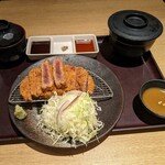 Gyuu Katsu Kyouto Katsu Gyuu - 牛サーロインカツ膳　大　1,790円（税抜き）